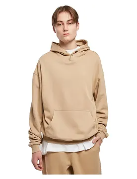 Felpa Con Cappuccio Snap Union Beige S