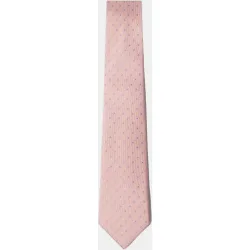 Corbata de hombre de tejido de sarga con lunares