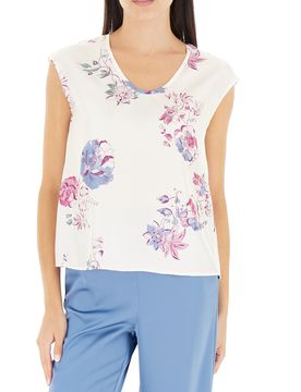 Top Scollo a V BIANCO 42