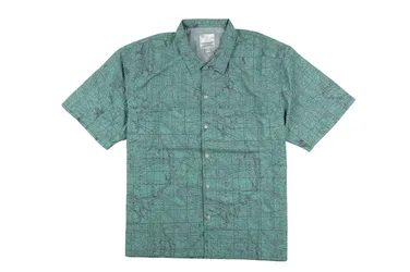 Camp Shirt - T-Shirt-kurzarm - gruen - Herren - Size: M