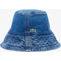 Gorro de mujer de pescador de sarga de algodón en azul