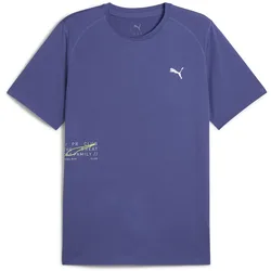 Maglietta A Maniche Corte Graphic Mesh​ Blue Crystal M