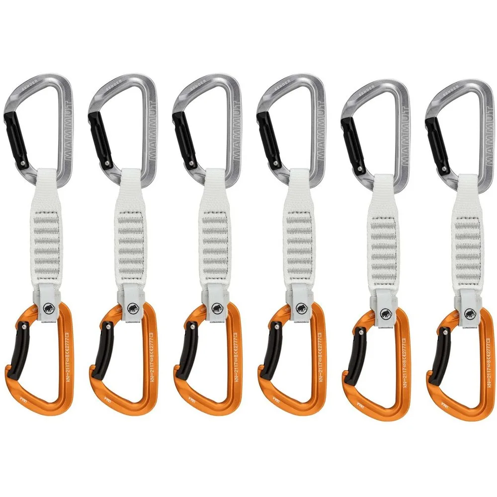 Pack de 6 cintas express de escalada SENDER KEYLOCK 12 cm - mammut - FashionsVida