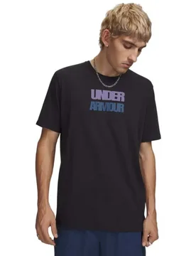 T-shirt à Manches Courtes Block Logo Black S - Under armour - FashionsVida