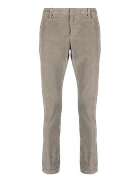 Pantaloni in velluto a coste a vita bassa