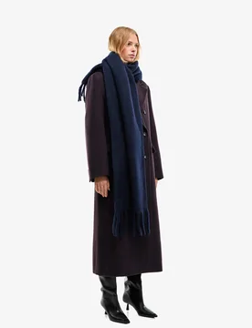 Bershka Écharpe Unie Femme Marine - Bershka - FashionsVida