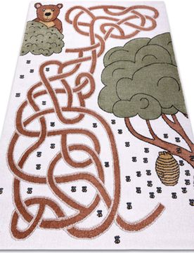 Teppiche Teppich Fun Honey Für Kinder, Bär, Bienen 80x150 Cm 80x150 Cm