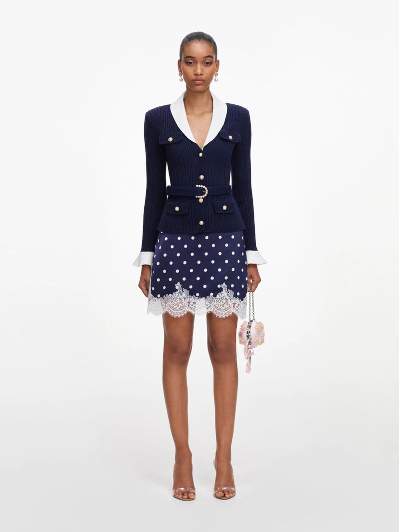 Chic Button-Down Front Sweater with Removable Components in Size S