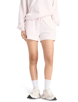 Terry Donna - Pantaloncini Rosa - Taglia S - Jersey di cotone S - New Balance - FashionsVida