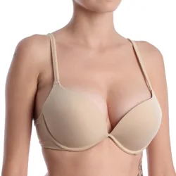 Womens Underwire Bra With Cups Miranda-Pushup - Beige - Size 32b
