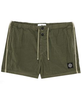 Stone Island Logo Patch Swimsuit