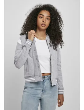 Giacca Organic Inset College Grey / White S - Urban classics - FashionsVida