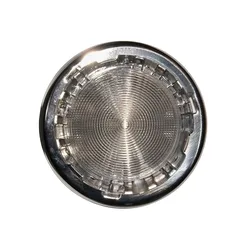 Stainless Steel Rotary Ignition Courtesy Light 12v 10w Grey 125 mm unisex