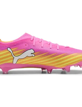 Chaussures De Football Ultra 6 Match Fg/ag Poison Pink / Black / Sun Stream / Bright Aqua EU 42 - Puma - FashionsVida