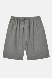 Herringbone Brushed Cotton Sleep Shorts