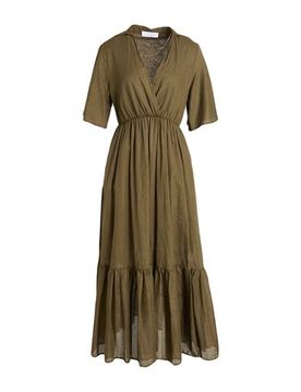 Vestido midi Mujer Verde militar 34,40 Mujer