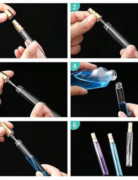 Juego de 6 / 30 / 50 botellas pulverizadoras de vidrio vacías de 2 ml / 3 ml / 5 ml / 10 ml, atomizador de perfume recargable, botellas de muestra po - Shein - FashionsVida