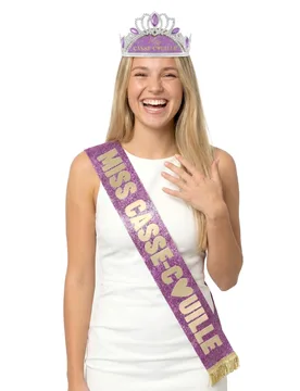 Miss Casse Couille Schärpe und Diadem Set - BCI - FashionsVida