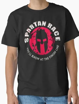 You'll Know At The Finish Line Spartan warrior helmet ancient greece this is sparta T Shirt for men Large size Adult tops S-6XL - Aliexpress - FashionsVida