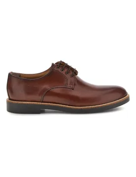 Scarpe stringate marroni in vera pelle 600 45 - Pittarello - FashionsVida