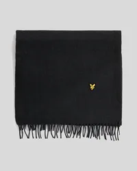 Men's Lambswool Blend Scarf in Jet Black