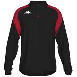 Sweat à Demi-zip Lovato Black / Red 3XL
