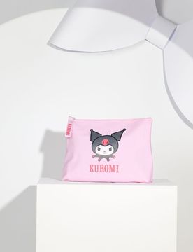 Pochette per cosmetici con stampa Kuromi - lavanda