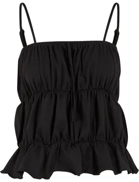 Top - Ladies Tiered Cami Top - XS bis XL - für Damen - Größe S - schwarz - Frauen - female - Urban classics - FashionsVida