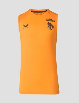 Leicester Tigers Men's 2026/27 Training Vest - Orange ORANGE S male - Castore - FashionsVida