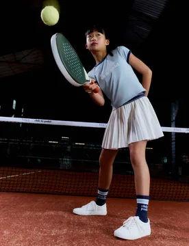 Pleated Skort (6-16 Yrs) White Mix female - M&S x club de padel - FashionsVida