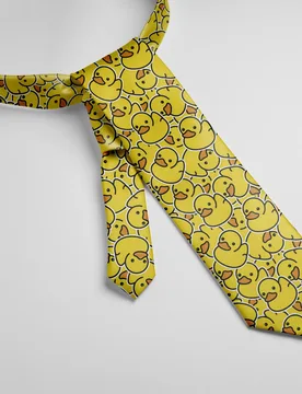 New Cartoon Yellow Duck Necktie 8cm Wide Polyester Shirt Suit Accessories Men Women Neckwear Show Party Wedding Fun Ties Cosplay - Aliexpress - FashionsVida