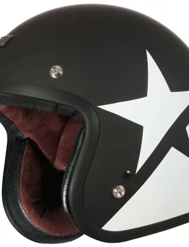 Casco Moto Jet PRIMO Star Bianco Nero Opaco 22.06 taglia XS - Origine - FashionsVida