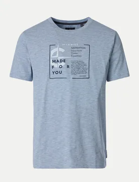 Casamoda T-Shirt mit Print Blau XL - Casamoda - FashionsVida