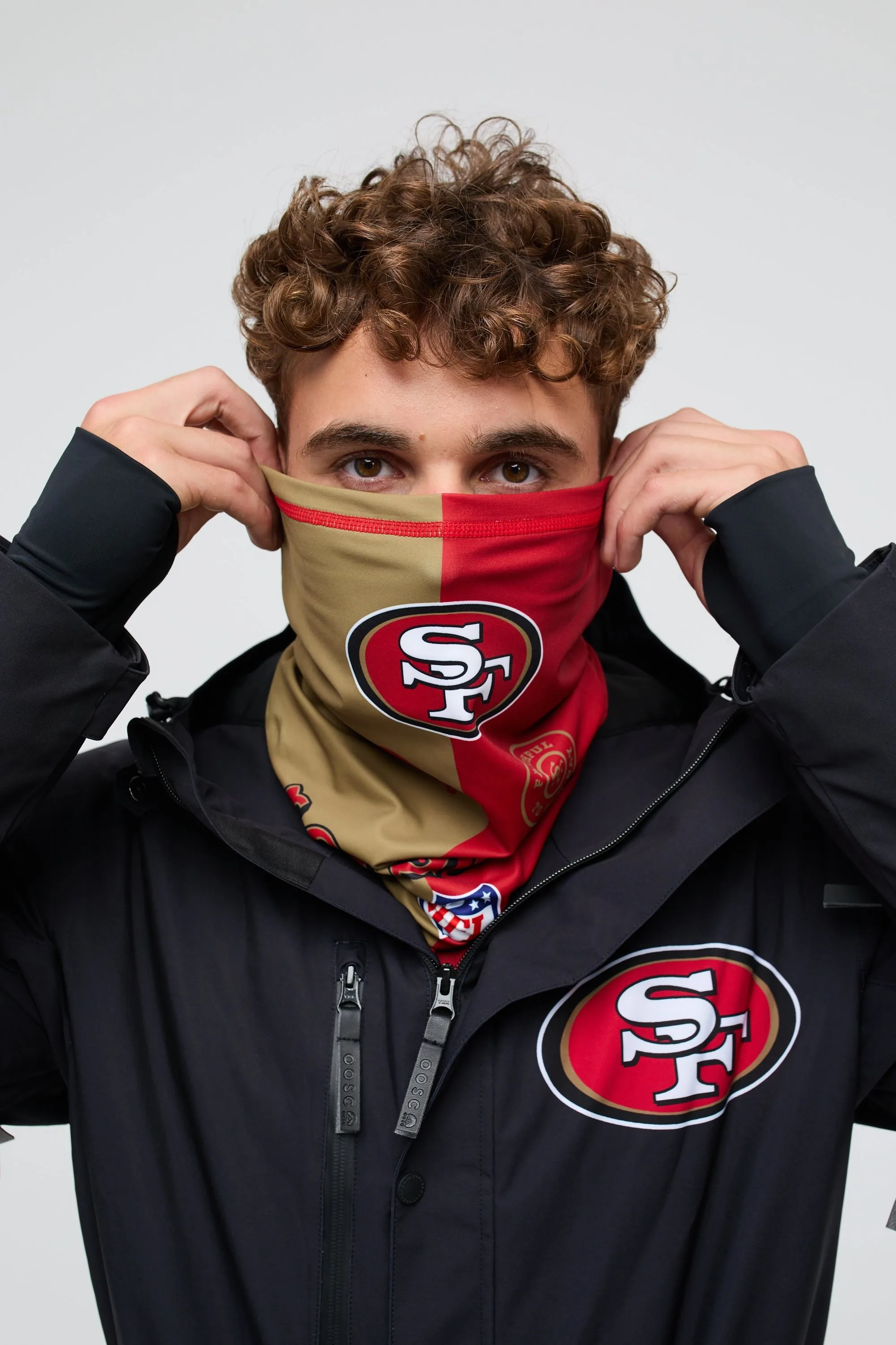 San Francisco 49ers Unisex /NFL Neckwarmer - - Size: ONESIZE - Oosc - FashionsVida