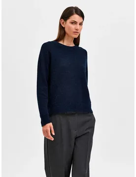 Pull Lulu Dark Sapphire / Detail Melange M