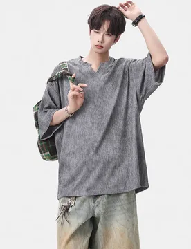 Summer New Style Men's Short-Sleeved Casual Loose Large-Sized T-Shirt Shirt - Aliexpress - FashionsVida