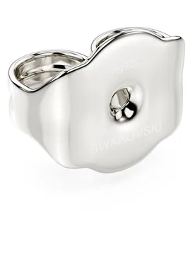 Fermi da orecchino Classica, Taglio Round, Argento sterling OS - Swarovski - FashionsVida