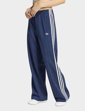 Womens Pantaloni Da Allenamento Gessati Firebird A Vestibilità Ampia - Blu, blu blu Donna taglia XL
