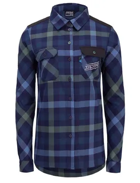 Camicia A Maniche Lunghe Briona Navy / Garden