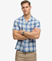 Superdry Herren Cabana Check Kurzarmhemd White - Größe: L