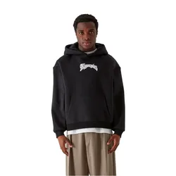 Sweat à Capuche Faded Faith Oversized Black XL