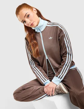 Womens Giacca della Tuta Classic - Marrone, marrone marrone Donna taglia M - Adidas - FashionsVida