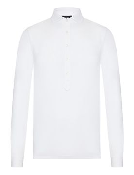 Polo a maniche lunghe in cotone leggero