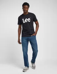 Straight Fit Denim 5 Pocket Jeans Blue Denim male