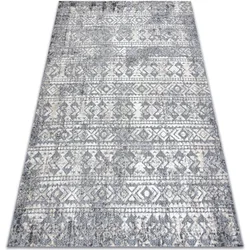 Teppiche Teppich Strukturell Sole D3732 Aztekisch, Diamante 80x150 Cm 80x150 Cm