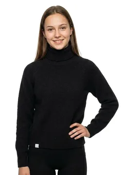 Maglione A Collo Alto Sara Black M - Makia - FashionsVida