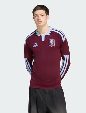 Maglia Home Aston Villa 26/27 a maniche lunghe 3XL Maroon / Glow Blue