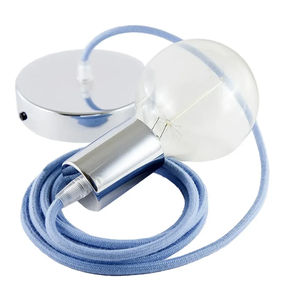 Cables Suspension Luminaire Rc53 1 M Ocean / Chrome Plated One Size - Creative - FashionsVida