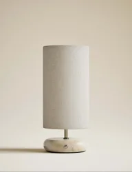 Rechargeable Pebble Stone Effect Table Lamp Brown