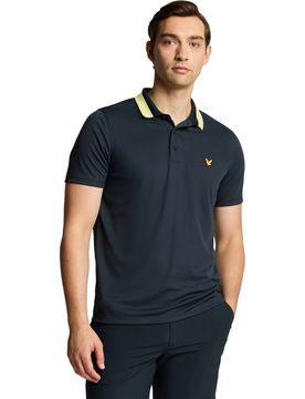 Lyle Polo Tipped Collar, navy s